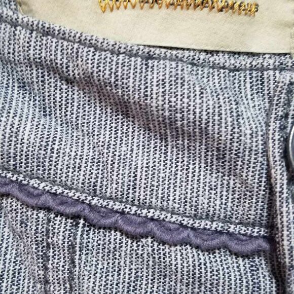 Pilcro & the Letterpress Linen Blend Gray Pants see measurements - Picture 12 of 12